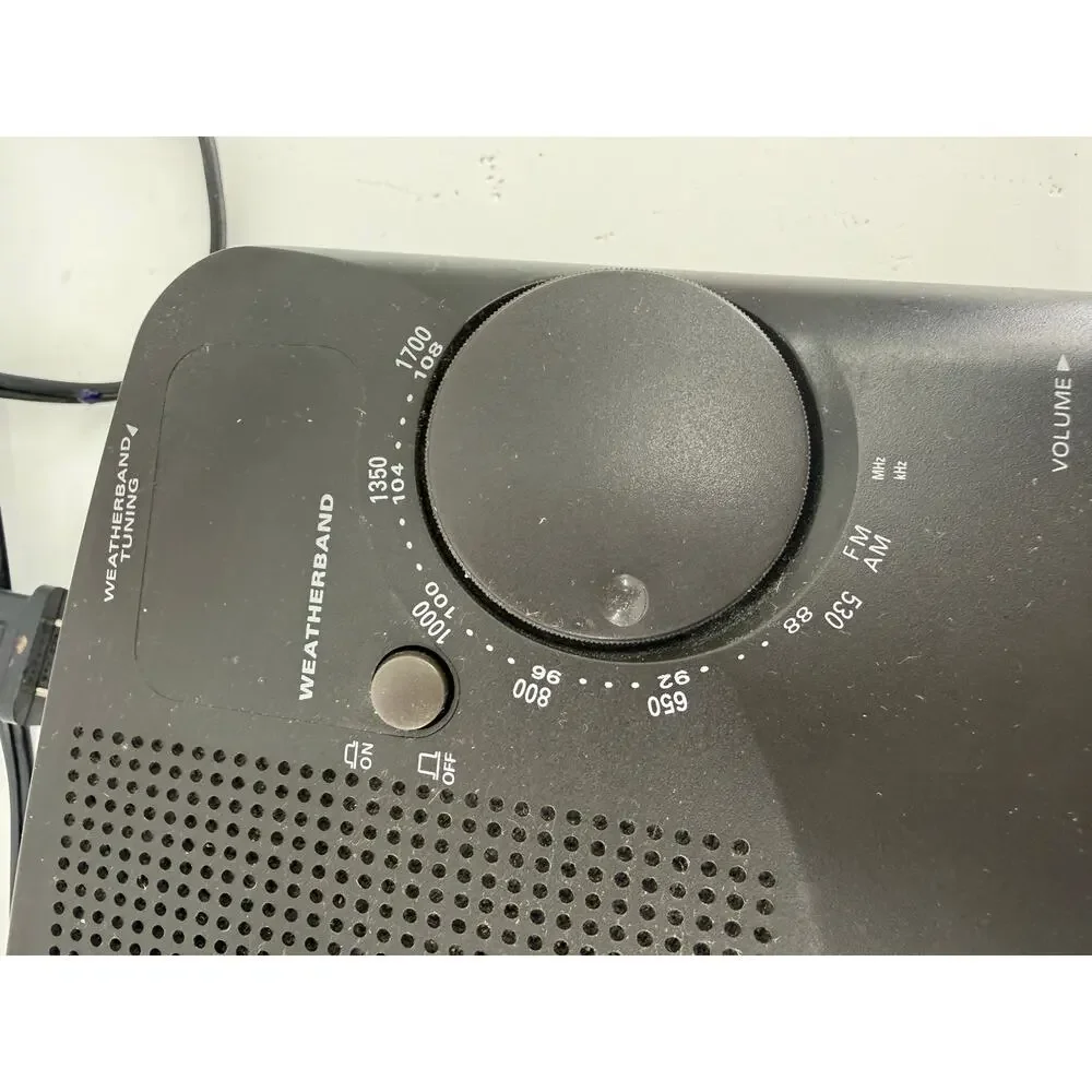 Magnavox AJ3440 Weatherband FM AM Dual Alarm Digital Clock Radio Black